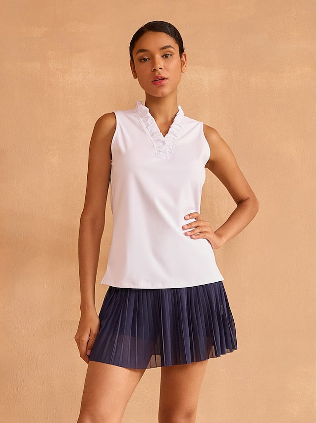 Women's Golf Polo Shirt Baby blue Lake blue Black