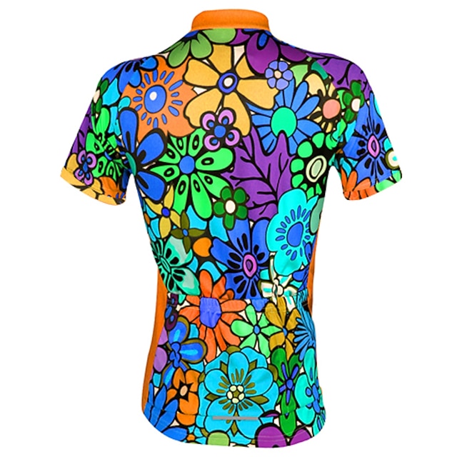Women's Cycling Jersey Patterned Floral Botanical Flower
