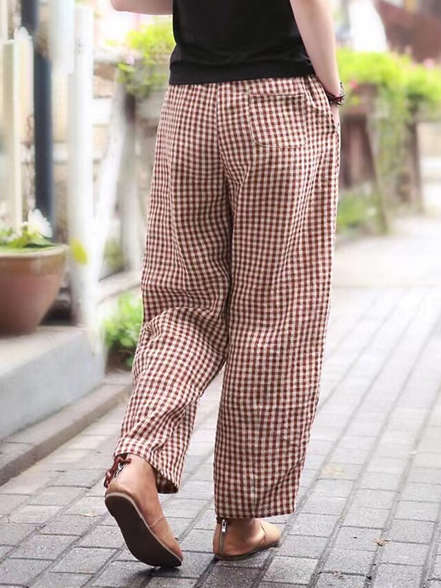 Women's Wide Leg Pants Trousers Vacation Streetwear Simple