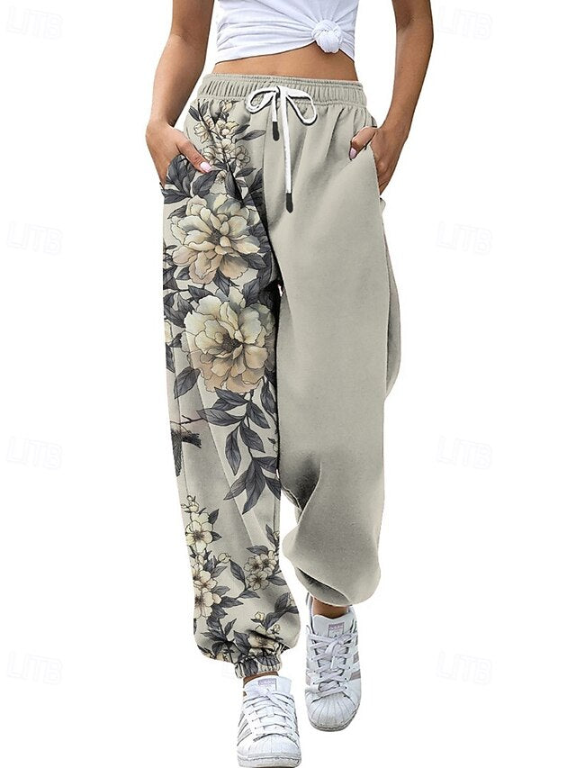 Women's Slacks Straight Streetwear Casual Full Length