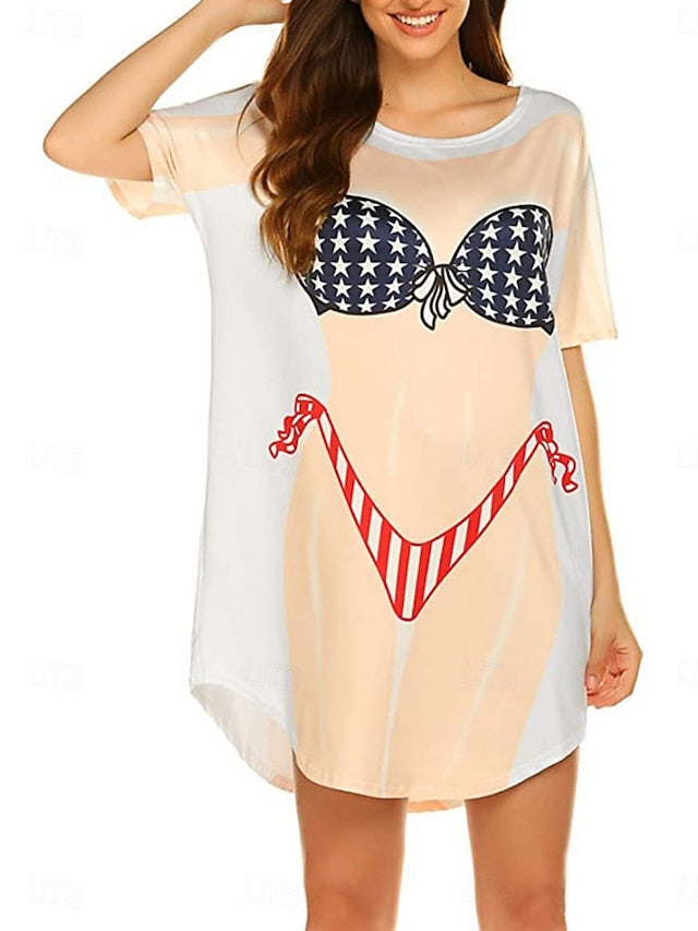Women's Swimdress Swimsuit Dress Vacation Beach Wear