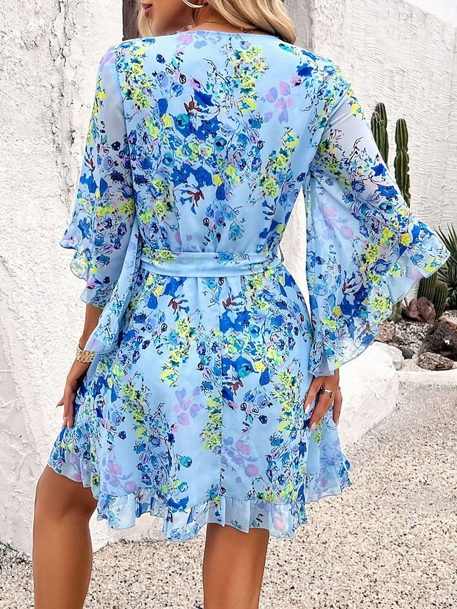 Women's Mini Dress Casual Dress Floral Dress Summer Dress