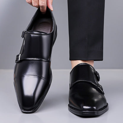 Elegant Shoes – Double Strap Monk Leather Men's