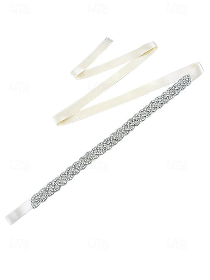 Bridal Waistband Wedding Rhinestone Elegant Crystal