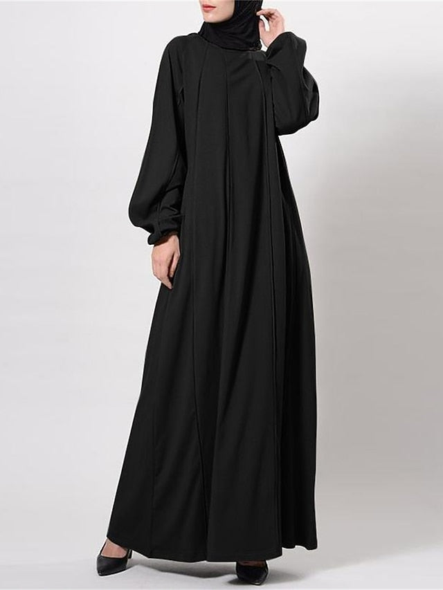Women's Black Brown Green Spring Fall Winter Maxi long