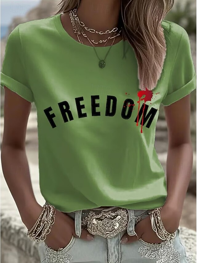 Independence Day Patriotic Shirt Women's T Shirt Graphic