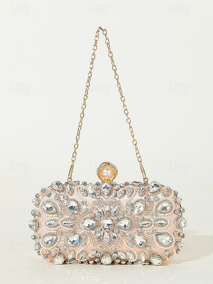Clutch Bag Women's Crystal-Embellished