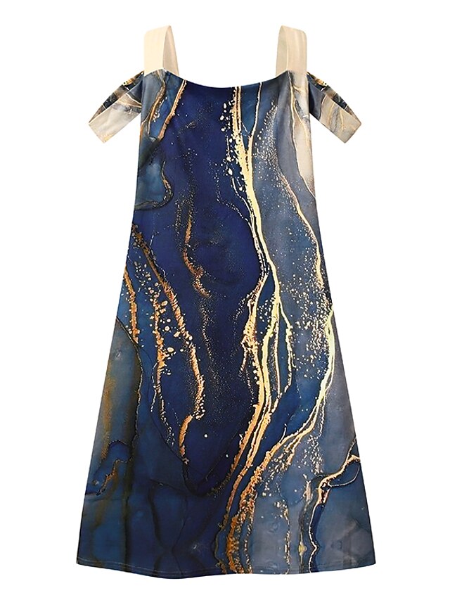 Women's Midi Dress T Shirt Dress Tee Dress Sundress Summer