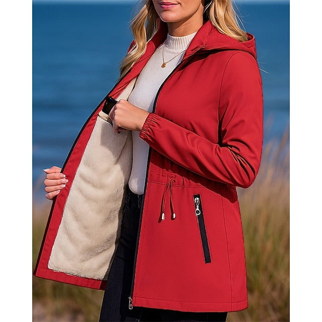Women's Hiking Jacket Fleece Jacket Winter Coat Thermal