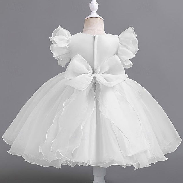 Girls' Floral Dress Wedding Sequin Sleeveless Kids Party