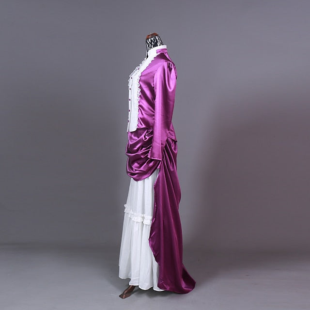 Top Dress Victorian 1910s Edwardian Floor Length Dress Outfits