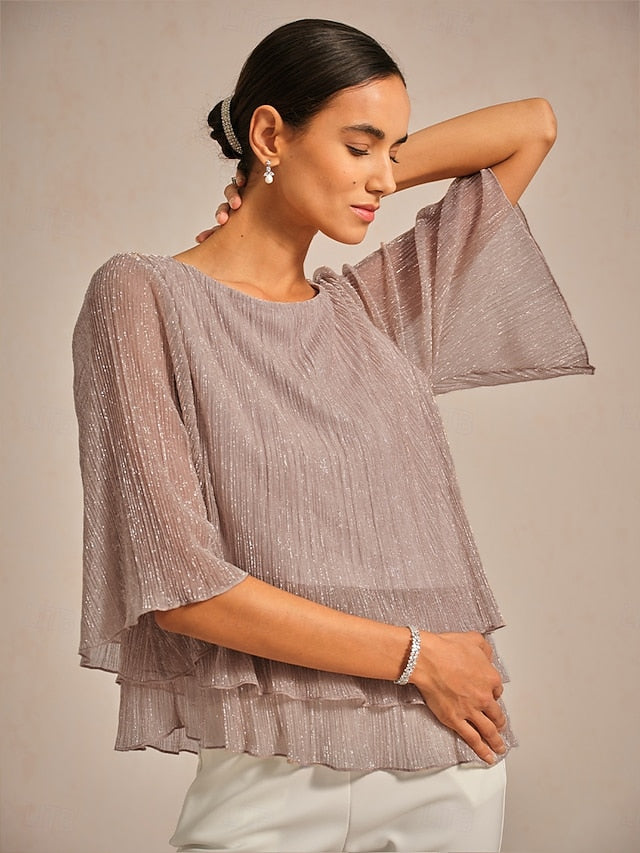 Women's Blouse Dressy Tops Flowy Tops Chiffon Tops Sequins