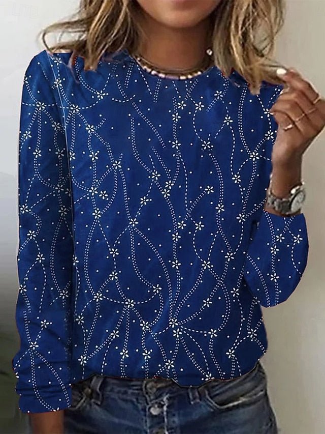 Women's T Shirt Print Floral Graphic Abstract Fashion