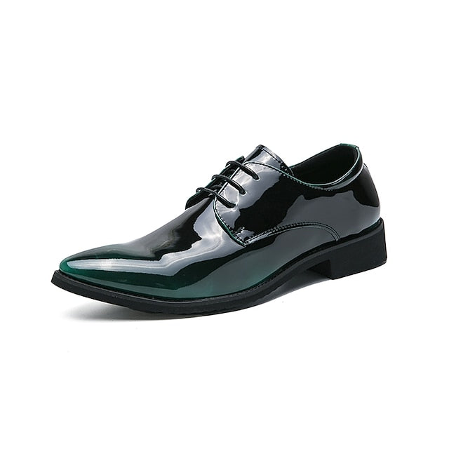 Shoes – Leather Shiny Men's Oxford Formal Patent