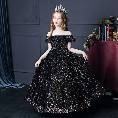 Evening Gown Flower Dress Girl Party Girls'