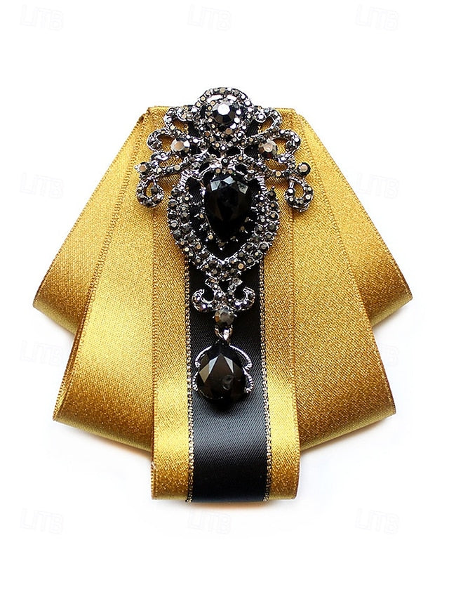 Tie Bow Christmas Satin Men's Diamond-Accent - Elegant