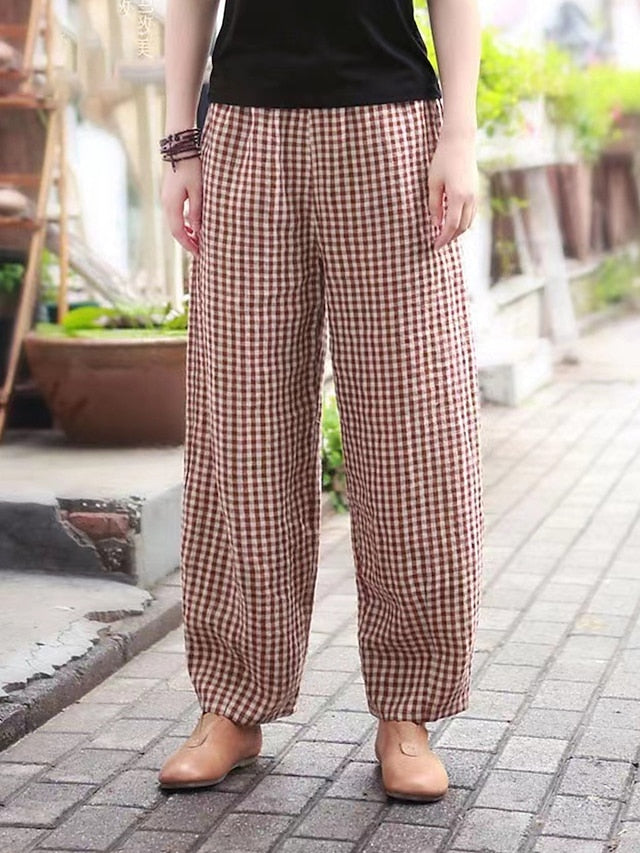 Women's Wide Leg Pants Trousers Vacation Streetwear Simple