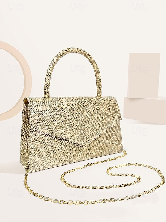 Clutch Bags Bag Evening Flap Polyester Women's Shoulder