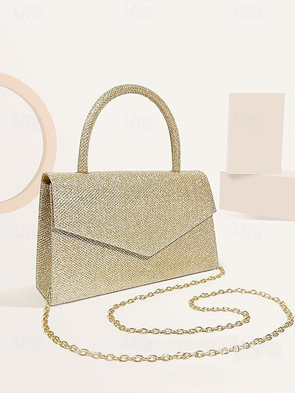 Clutch Bags Bag Evening Flap Polyester Women's Shoulder