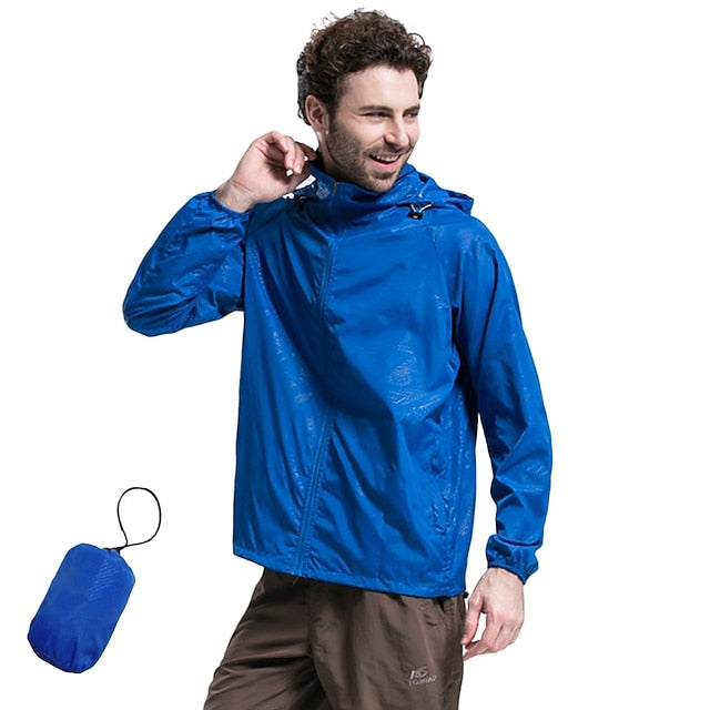 Women's Men's Waterproof Hiking Raincoat UPF 50+ UV