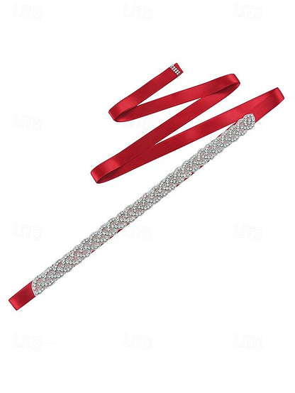 Bridal Waistband Wedding Rhinestone Elegant Crystal