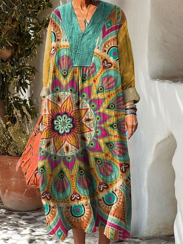 Women's Maxi Dress Sundress A Line Dress Casual Boho