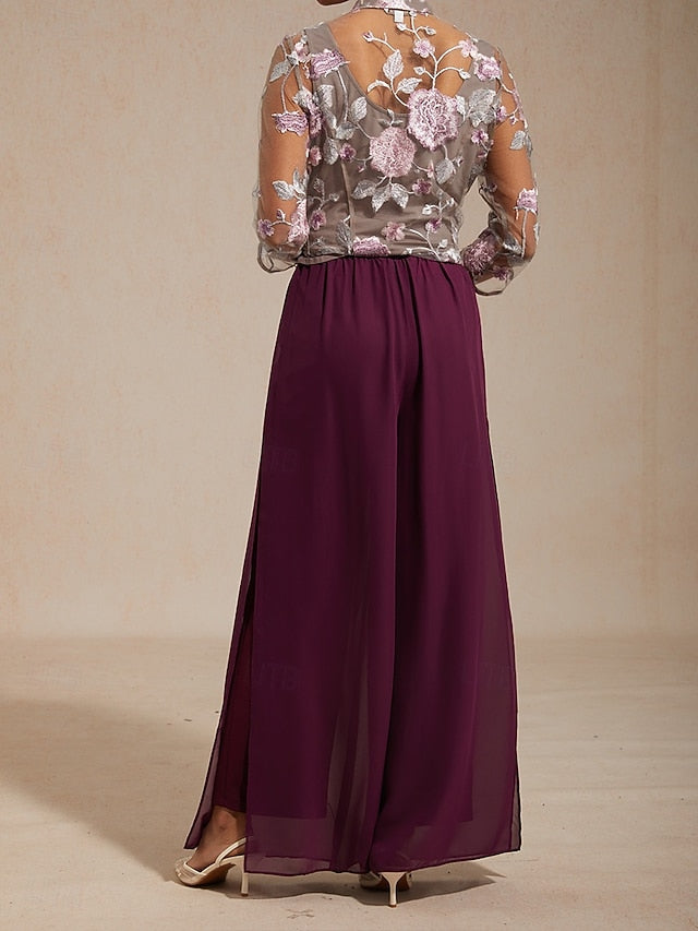 Women's Dressy Tops Twinset Elegant Lace Sequins Paisley