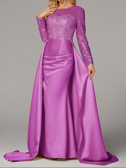 Mermaid Evening Dress Floor Carnival Elegant Masquerade Gown