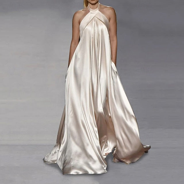 Women's Long Dress Maxi Dress Satin Dress Party Dress Slip