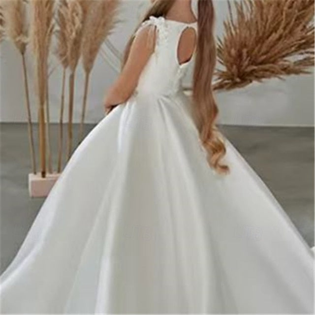 Dress Girls' First Girl Communion Flower Party