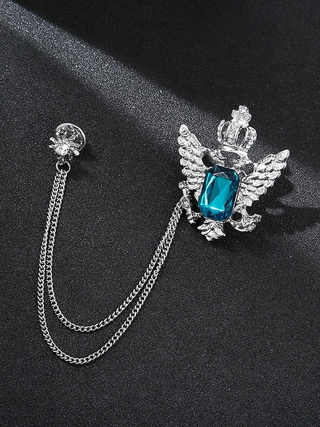 Christmas Men's with Brooch Lapel Deer Pin