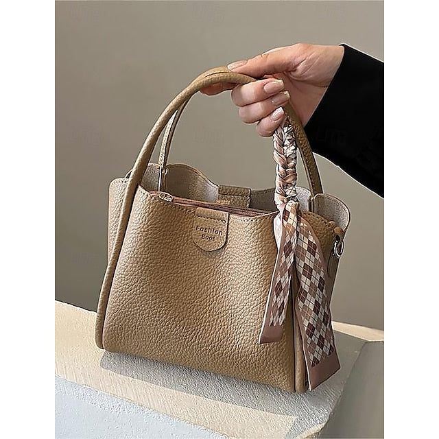 Bag Bucket Handbag PU Women's Bags Shoulder Crossbody