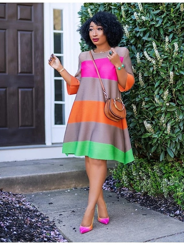 Women's Midi Dress Casual Dress Swing Dress Basic Modern