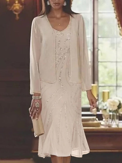 Two of the Formal Piece Bride Wedding Mother Mermaid Dress Beach