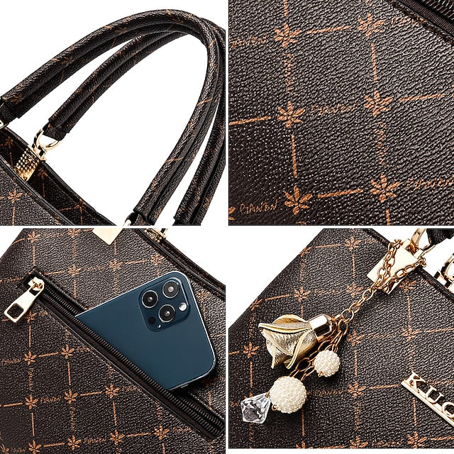 Women's Men's PU Party Leather Bag Shoulder Handbag