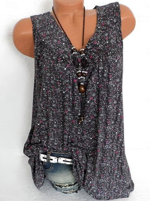 Women's Camisole Tank Top Print Floral Daily Casual