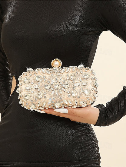 Clutch Bag Women's Crystal-Embellished