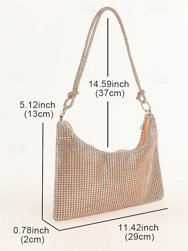 Women's Bag Shoulder Elegant Evening Rhinestone – Handbag