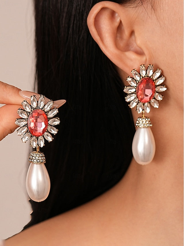 Jewelry Pearl with Earrings Set Women's