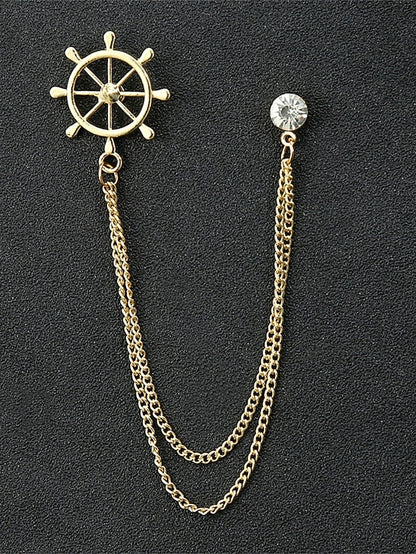 Elegant Pins Reindeer – Men's Alloy Christmas Collar