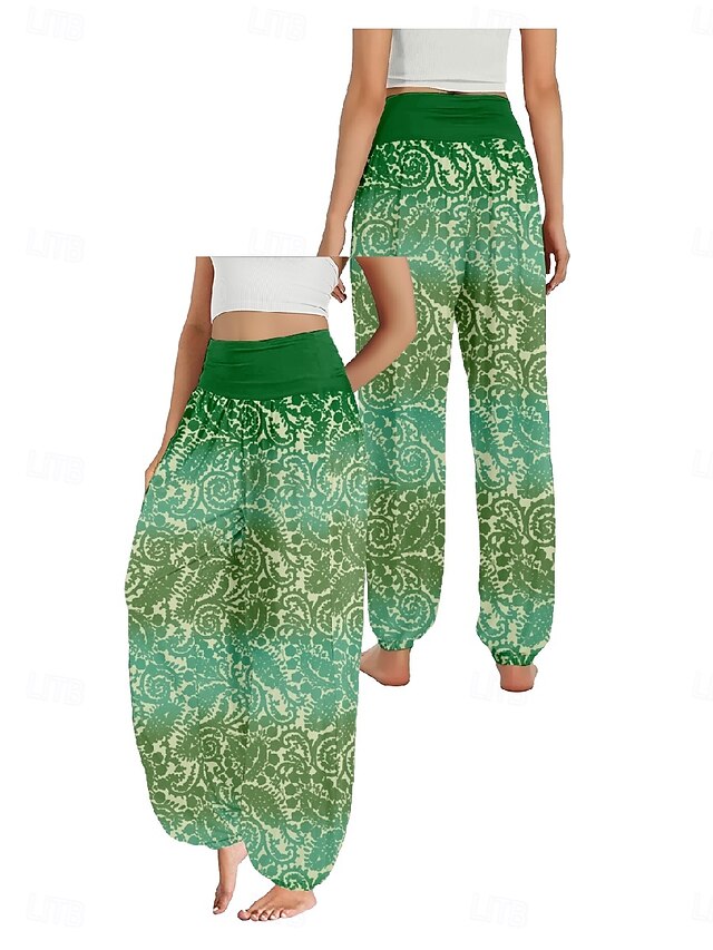 Women's Linen-Inspired Pants Wide Leg Pants Trousers Ethnic