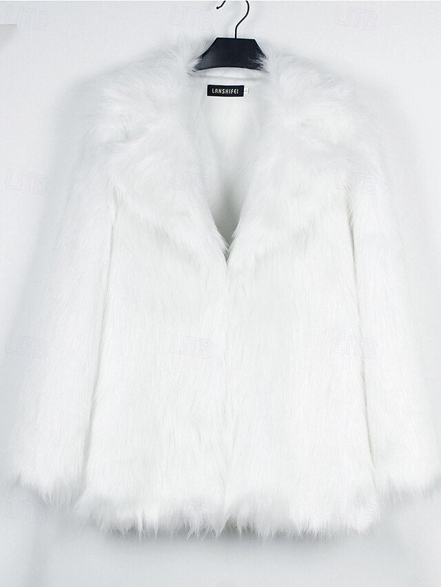 Coat Warm Comfortable Furs Women's Faux Fur