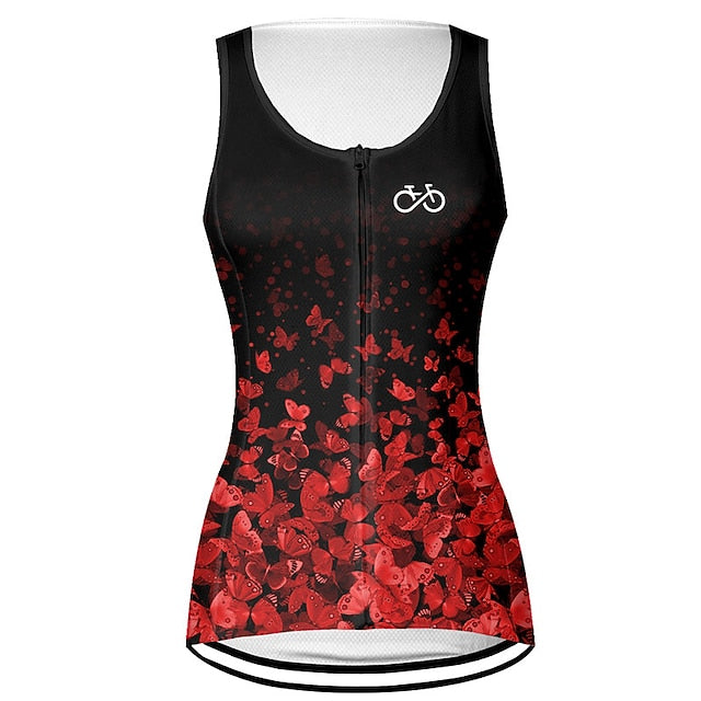 Women's Cycling Vest Cycling Jersey Graphic Butterfly