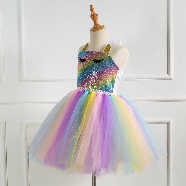 Dress New Vacation Cosplay Unicorn Movie Girls'