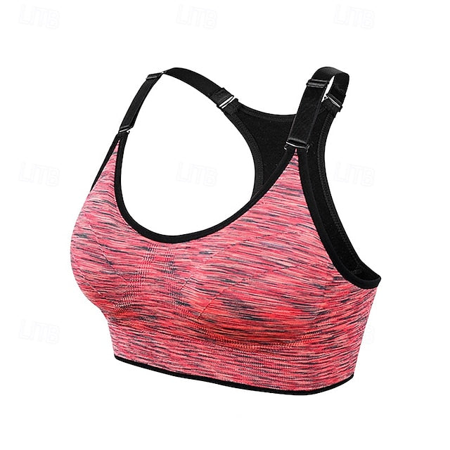 Women's Padded Bra Padded Tank Top Sports Bra Crew Neck