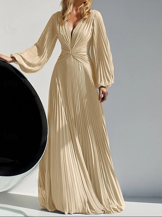 Mother Elegant Neck A-Line of Simple Dress Bride V the