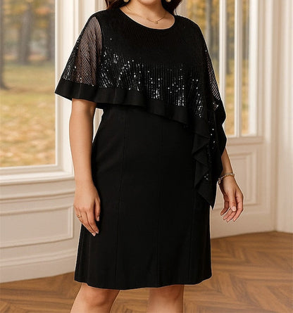 Column Sheath of Size Bride the Black Dress Mother Plus /