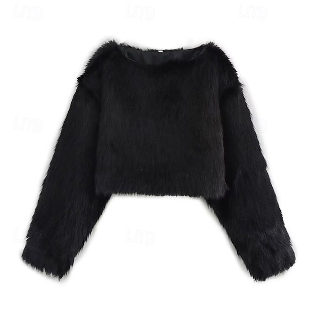 Women's Warm Faux Coat Comfortable Fur Leathers Furs