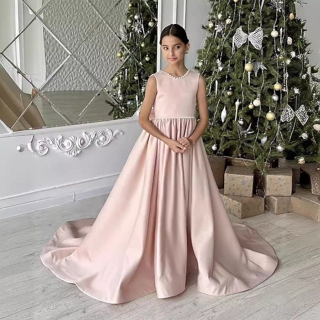 Dress Girl Girls' Communion Flower First Party