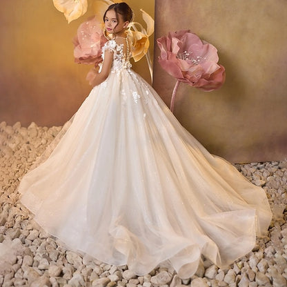 Kids First Dress Party Communion Girl Girls' Flower